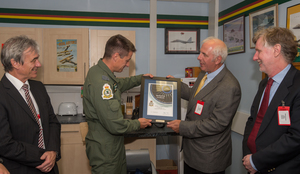 MAA Chairman Clive Snowdon and Wing Commander Townsend