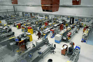 Moog factory floor Moog factory floor