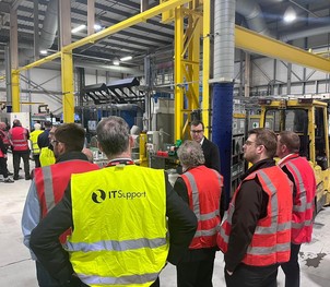 Delegates tour the facilities