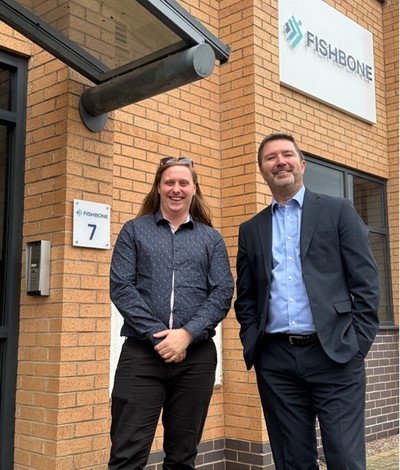 L to R: Fishing in new waters, Head of Infrastructure Albert Porter and Head of Business Development, Stephen Pole take up new senior team role at Fishbone.