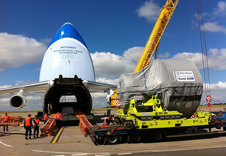 Tansporting Rolls Royce Trent XWB