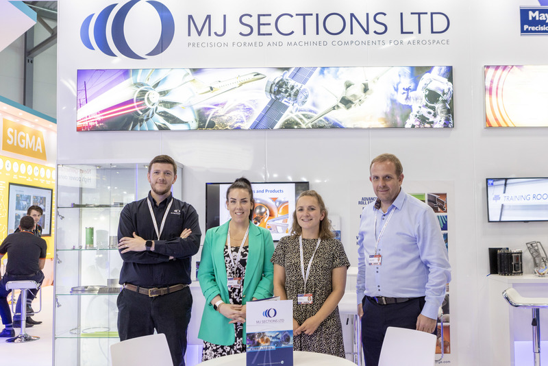 Farnborough Airshow 2022 exhibitor team MJ Sections